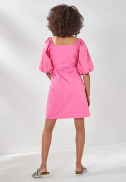 Next Damen PUFF SLEEVE SQUARE NECK - Blusenkleid - Pink -Next Verkäufe 2022 420851f0e4e640459cd9d376e4fda196