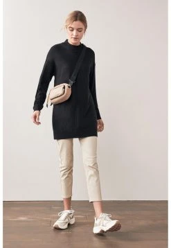 Next Damen LONG COSY - Strickpullover - Black -Next Verkäufe 2022 424472de24ec420a98e50d677199ec22