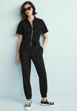 Next Damen ZIP UTILITY - Jumpsuit - Black