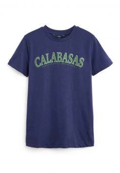 Next T-Shirt Print - Blue | Damen -Next Verkäufe 2022 4262412c5b0d4479becf59b492f8d457