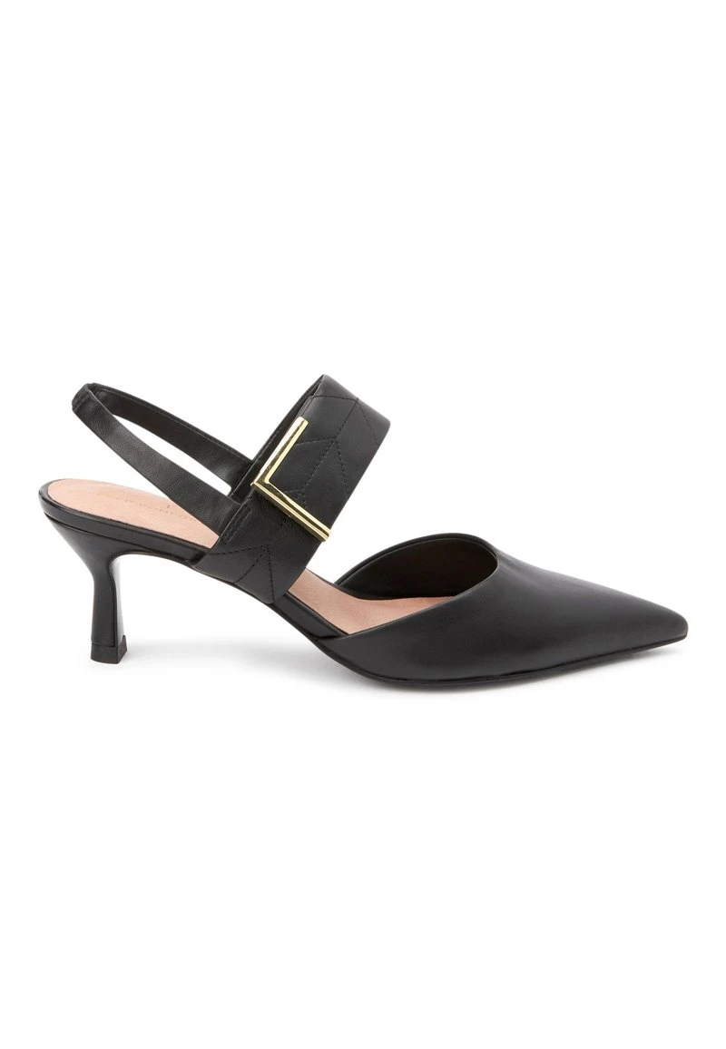 Next Damen FOREVER COMFORT HARDWARE SLINGBACK - Pantolette Hoch - Black 1 Next Damen FOREVER COMFORT HARDWARE SLINGBACK - Pantolette Hoch - Black