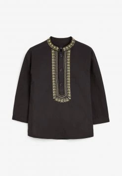 Next Kinder EMBROIDERED KURTA - Hemd - Black
