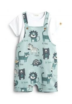 Next Kinder SET - Latzhose - Blue Animal