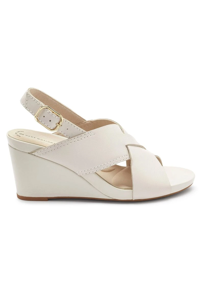 Next Damen FOREVER COMFORT MOTION FLEX CROSSOVER - Keilsandalette - Bone White 1 Next Damen FOREVER COMFORT MOTION FLEX CROSSOVER - Keilsandalette - Bone White