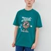 Next Kinder T-Shirt Print - Teal Blue Donut