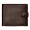 Next Herren BLACK PU POPPER FRONT WALLET - Geldbörse - Brown