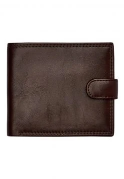 Next Herren BLACK PU POPPER FRONT WALLET - Geldbörse - Brown