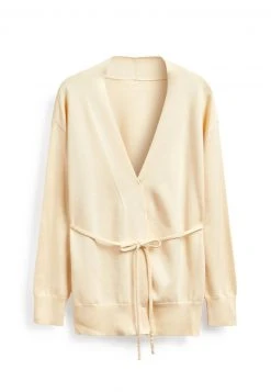 Next Damen TIE WAIST - Strickjacke - Ecru/white -Next Verkäufe 2022 4329753899d348a4b69e6784148b5840