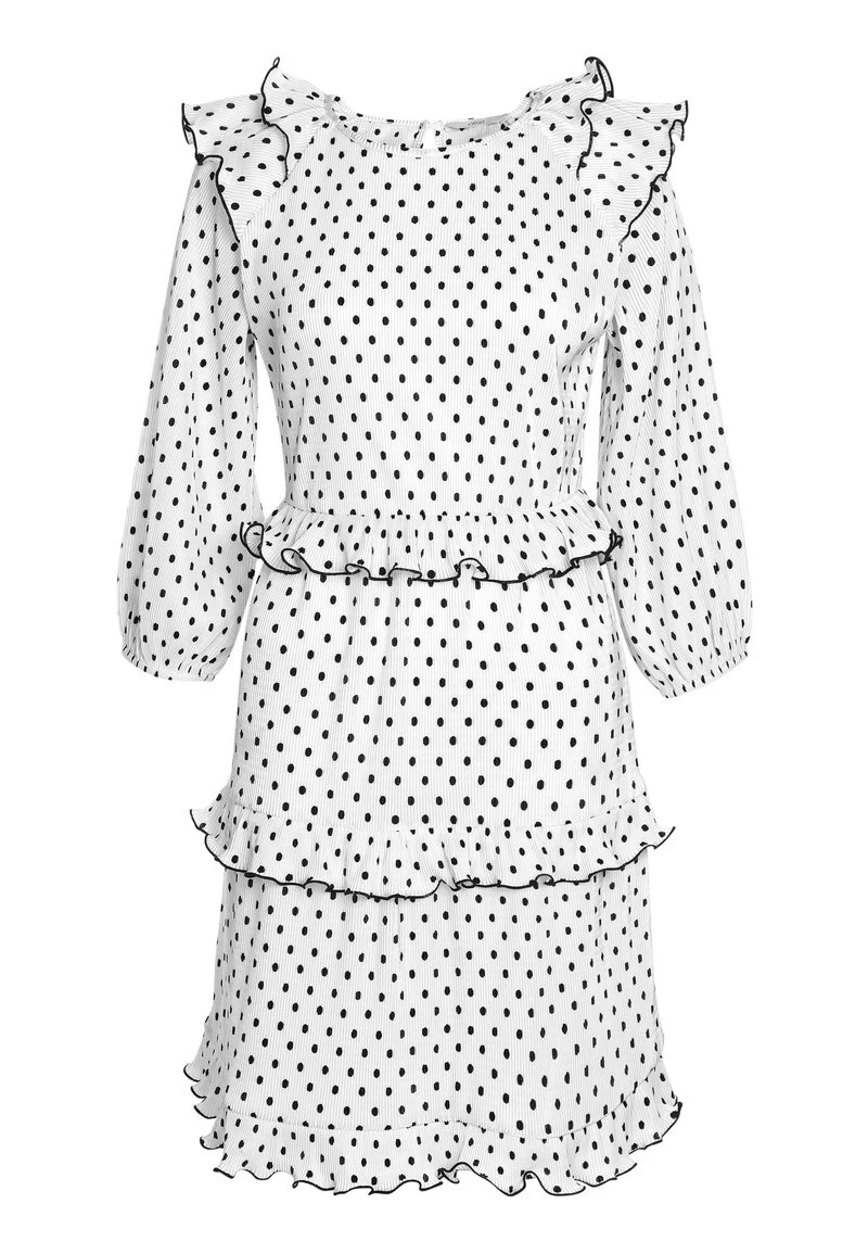 Next Damen PLISSÉ - Freizeitkleid - White 1 Next Damen PLISSÉ - Freizeitkleid - White