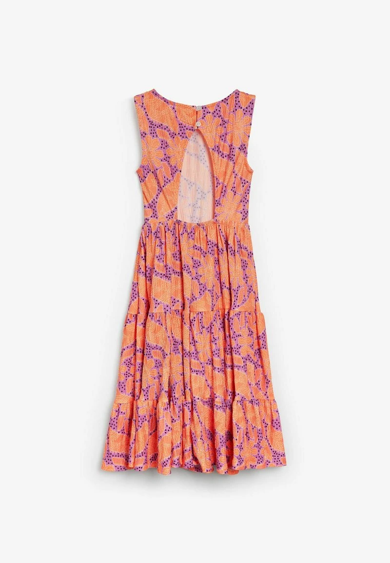 Next Kinder TIERED - Freizeitkleid - Orange Pink Floral 2 Next Kinder TIERED - Freizeitkleid - Orange Pink Floral – Bild 2