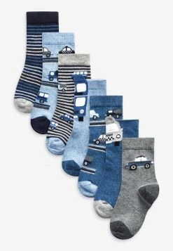 Next Unisex 7 PACK COTTON RICH STRIPE YOUNGER - Socken - Blue