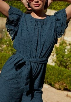 Next BRODERIE - Jumpsuit - Navy Blue | Damen -Next Verkäufe 2022 4609f7199aa943a49272bb8c0d47c4b6