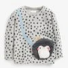 Next Kinder CHRISTMAS PENGUIN BAG - Langarmshirt - Grey