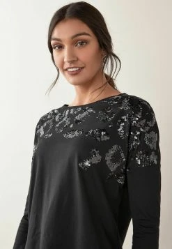 Next Damen LONG SLEEVE - Langarmshirt - Black -Next Verkäufe 2022 47d777d86afd4871a93c1f74f4d8712a