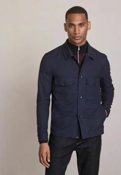 Next Herren TEXTURED - Leichte Jacke - Dark Blue
