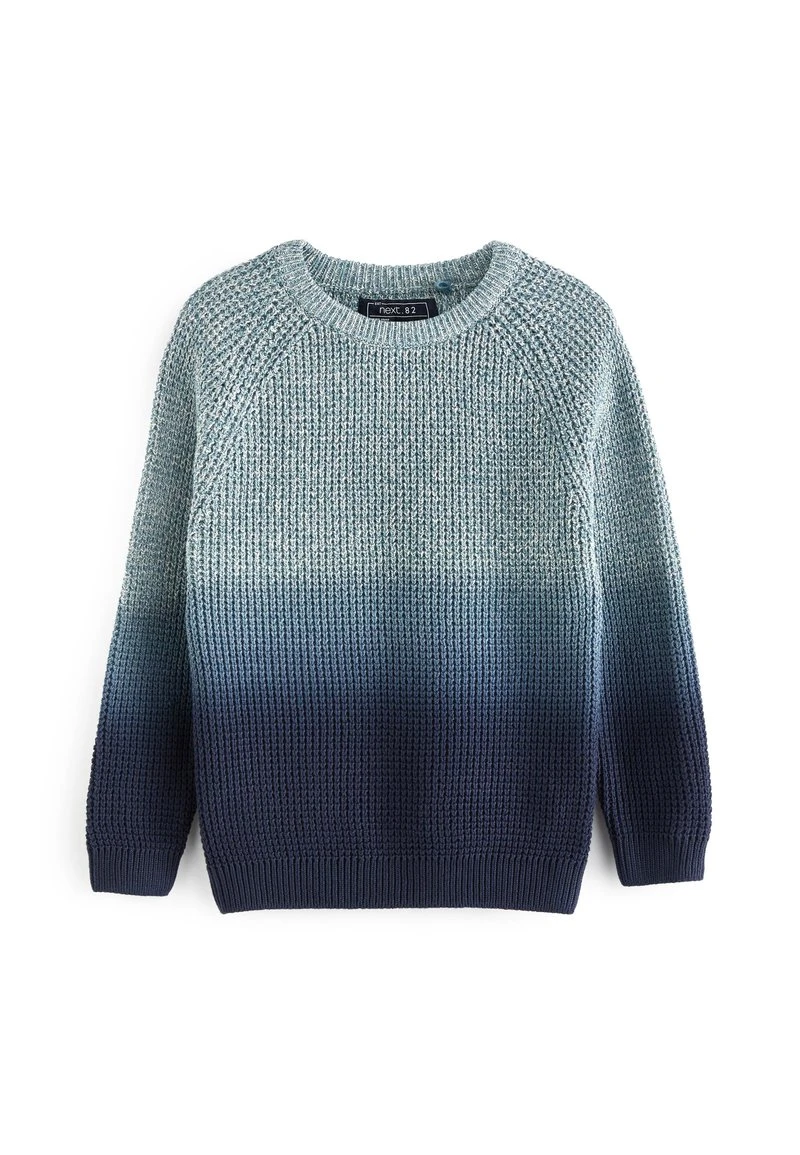 Next Kinder DIP DYE - Strickpullover - Blue 1 Next Kinder DIP DYE - Strickpullover - Blue