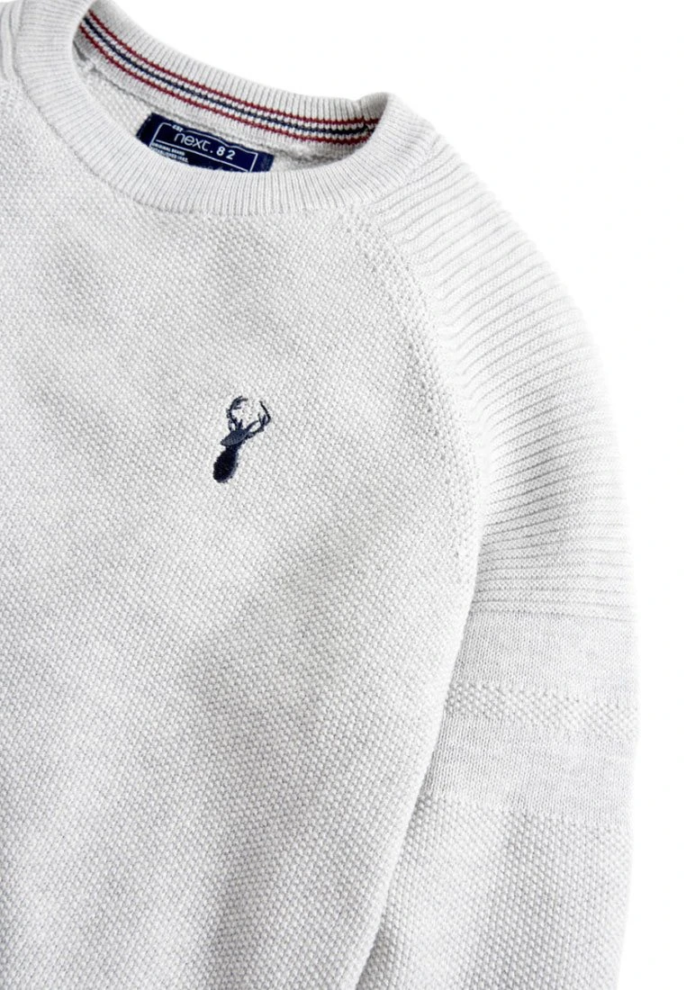 Next Strickpullover - Grey | Unisex 3 Next Strickpullover - Grey | Unisex – Bild 3