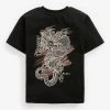 Next Kinder DRAGON - T-Shirt Print - Black
