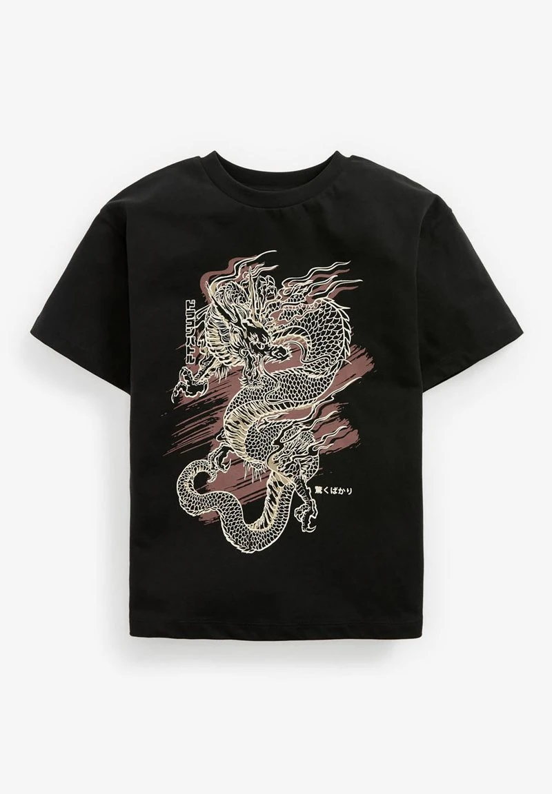 Next Kinder DRAGON - T-Shirt Print - Black 1 Next Kinder DRAGON - T-Shirt Print - Black