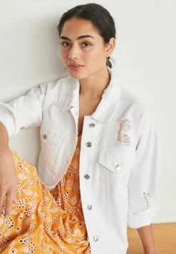 Next Damen OVERSIZED - Jeansjacke - White -Next Verkäufe 2022 48e398c93ba44ce897d04407d1a0b6a6