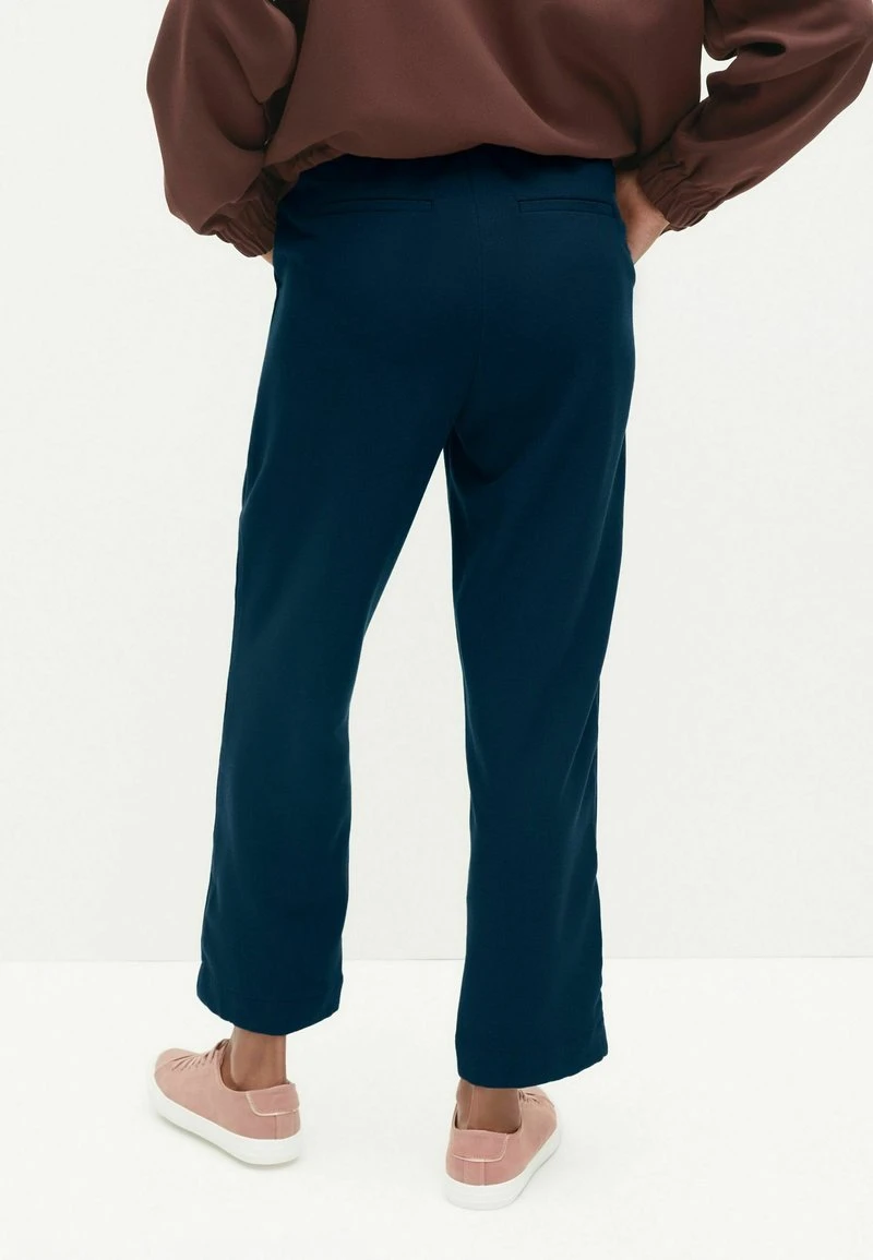 Next Damen ZIP FRONT TAPER LEG - Stoffhose - Dark Blue 3 Next Damen ZIP FRONT TAPER LEG - Stoffhose - Dark Blue – Bild 3
