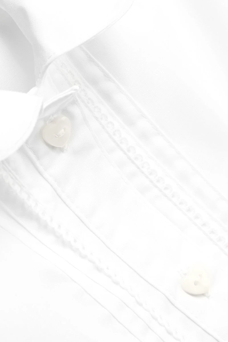 Next Kinder PUFF SLEEVE LACE TRIM - Bluse - White 3 Next Kinder PUFF SLEEVE LACE TRIM - Bluse - White – Bild 3