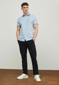 Next Herren STRETCH OXFORD TIPPED COLLAR SHORT SLEEVE - Hemd - Blue -Next Verkäufe 2022 498d1b83a02841cdbfa1f25255a9a82d