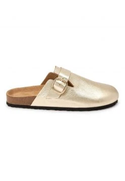 Next Damen FOREVER COMFORT CLOSED - Pantolette Flach - Gold