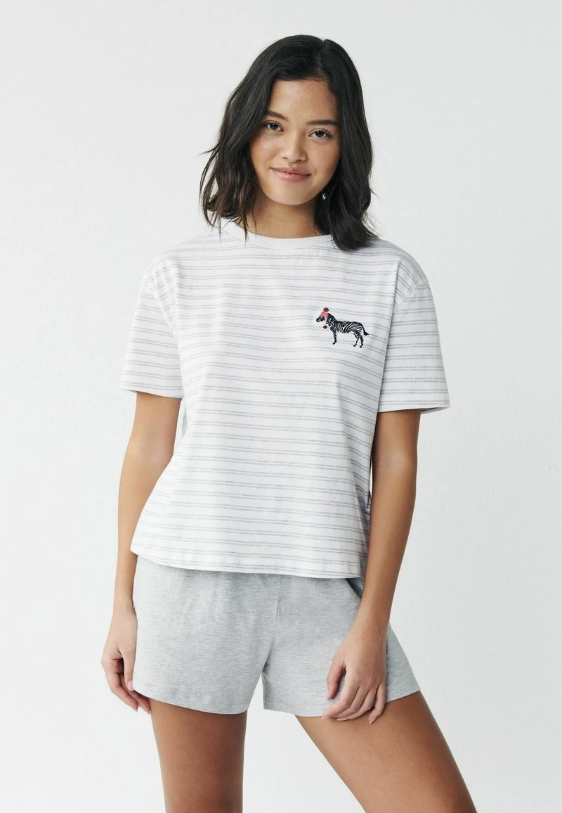 Next Damen Nachtwäsche Set - Grey Zebra 1 Next Damen Nachtwäsche Set - Grey Zebra