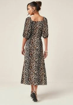 Next Damen Freizeitkleid - Brown Animal Print -Next Verkäufe 2022 4ab1974a52d6442da570708c555a3472