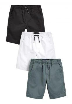 Next Kinder 3 PACK PULL-ON - Shorts - Black White