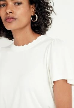 Next Damen SCALLOP SHORT SLEEVE - T-Shirt Basic - Off-white 6 Next Damen SCALLOP SHORT SLEEVE - T-Shirt Basic - Off-white -Next Verkäufe 2022 4b144d4bd37d445fb039af0884e2513e