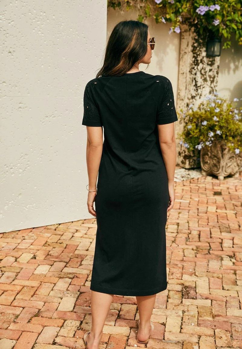 Next Damen BRODERIE - Maxikleid - Black 2 Next Damen BRODERIE - Maxikleid - Black – Bild 2