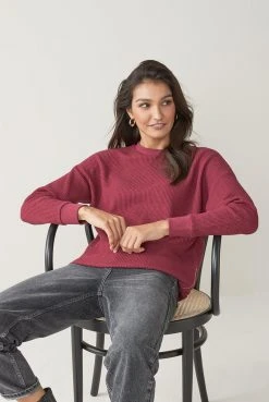 Next Damen BLEND WAFFLE - Strickpullover - Red -Next Verkäufe 2022 4c655fed9943415c9182b2459ab3a835