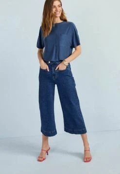 Next Damen T-Shirt Basic - Navy Blue