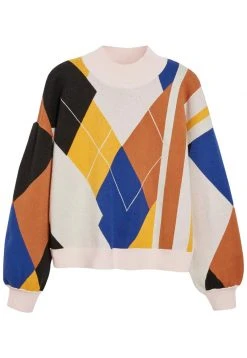 Next Damen ARGYLE - Strickpullover - Off White -Next Verkäufe 2022 4c6e9bb9e4f64a96ab48f9b9df1154b0