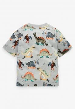 Next Kinder 3 PACK OVERSIZED - T-Shirt Print - Blue Ecru Cream Watercolour Dino -Next Verkäufe 2022 4c7f6fb3af6a46cd951a291ebb7e97a0