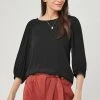 Next Damen HALF SLEEVE - Bluse - Black