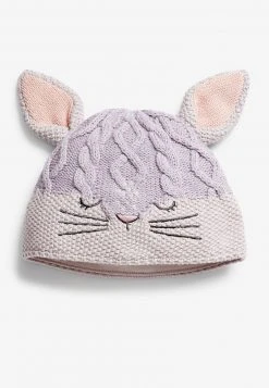 Next Kinder KNITTTED BUNNY - Mütze - Lilac