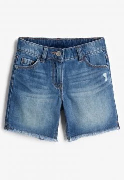 Next FRAYED HEM - Jeans Shorts - Blue | Kinder