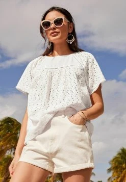 Damen NEXT BRODERIE - Bluse - White