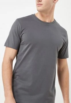 Next CREW - T-Shirt Basic - Metallic Grey | Herren