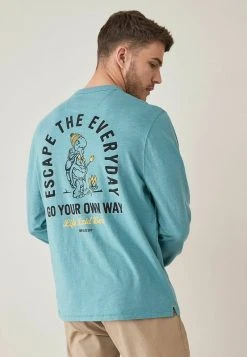 Next Herren GRAPHIC - T-Shirt Print - Blue Organic Cotton -Next Verkäufe 2022 4ddd72c2506143e4bcbd3e33cae31a86