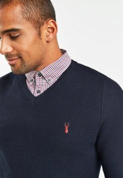 Next Herren MOCK - Strickpullover - Dark Blue -Next Verkäufe 2022 4e033f194ccb4d7692216e7cf921f793