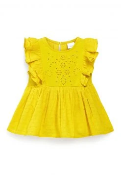 Next Kinder BRODERIE - Bluse - Olive Green