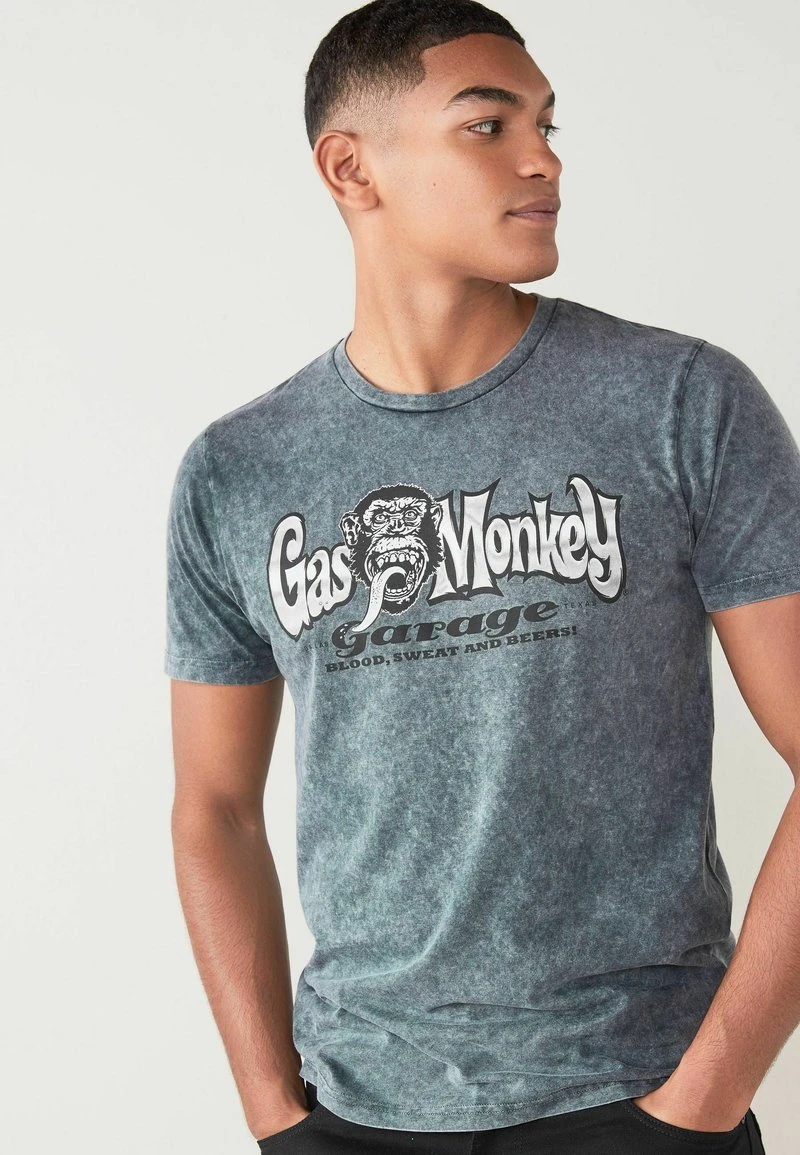 Next Herren 3 PACK - T-Shirt Print - Blue 1 Next Herren 3 PACK - T-Shirt Print - Blue