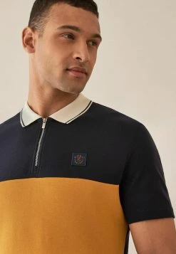 Next BLOCKED ZIP NECK - Poloshirt - Blue (t01003) | Herren -Next Verkäufe 2022 4e275d15154c417ebfcfa88f713d9b08