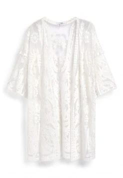 Next LONGLINE KIMONO - Strandaccessoire - White | Damen -Next Verkäufe 2022 4e76a0e3226146efbab2ea20bdfa3f2c