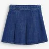 Next Kinder DENIM TENNIS SKIRT - Faltenrock - Blue