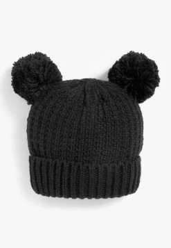 Next Kinder DOUBLE POM - Mütze - Black